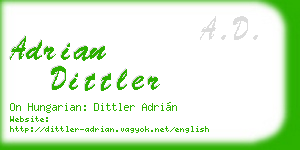 adrian dittler business card